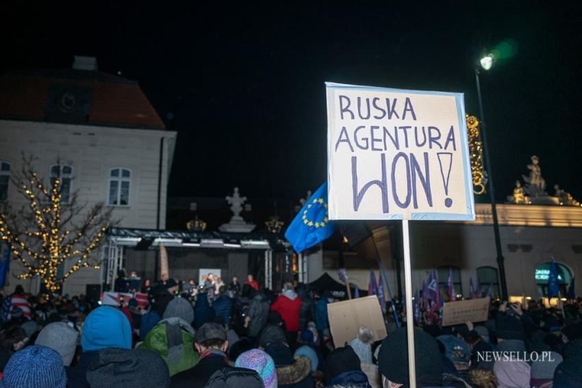 Wolne Media - protest w Warszawie