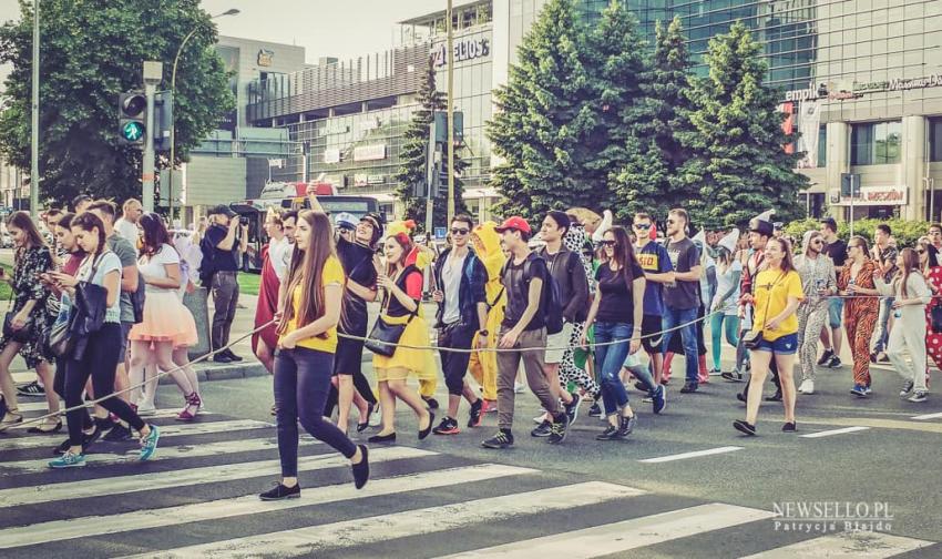 Korowód studentów w Rzeszowie