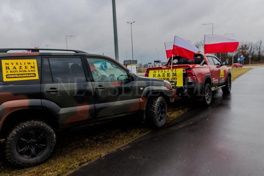 Rolnicy i myśliwi protestują na Dolnym Śląsku