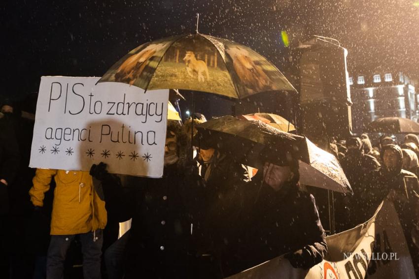 Wolne media - protest we Wrocławiu