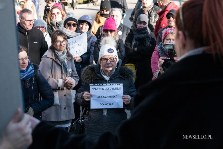 Protest przeciw "lex Czarnek" w Poznaniu.