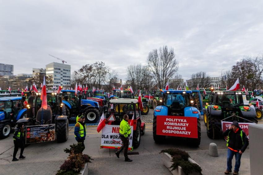 Protest rolników we Wrocławiu