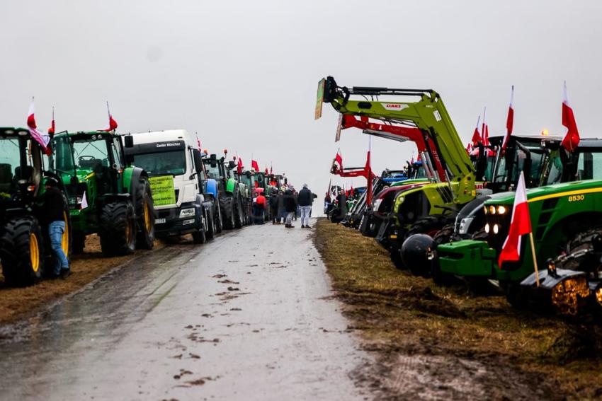 Ogólnopolski protest rolników na Dolnym Śląsku