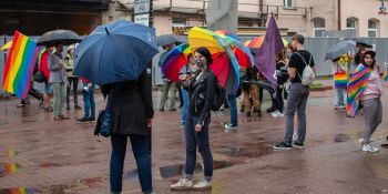 Protest przeciwko "Karcie Nienawiści" w Łodzi