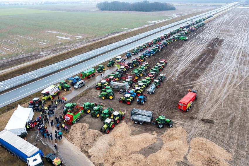 Ogólnopolski protest rolników na Dolnym Śląsku