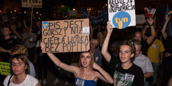 Wolne Media - protest w Poznaniu