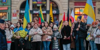 Rocznica inwazji Rosji na Ukrainie - Wrocław upamiętnia