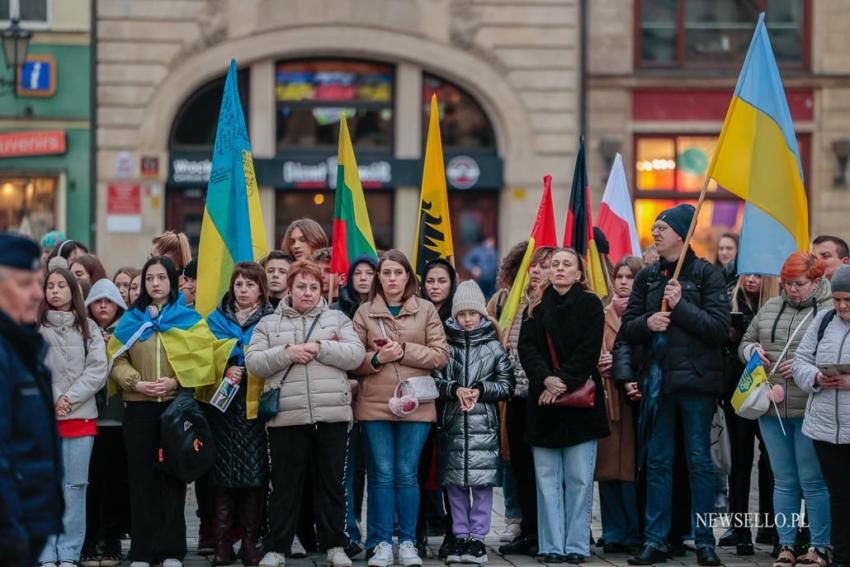 Rocznica inwazji Rosji na Ukrainie - Wrocław upamiętnia