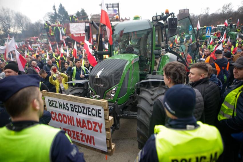 Protest rolników we Wrocławiu