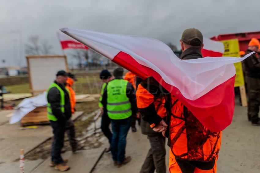 Rolnicy i myśliwi protestują na Dolnym Śląsku