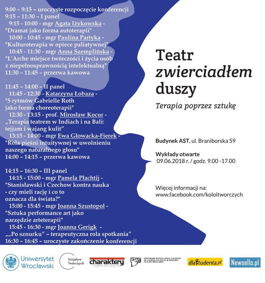 Teatr zwierciadłem duszy – konferencja o terapeutycznym aspekcie sztuki [fot. materiały prasowe Koła Inicjatyw Twórczych]