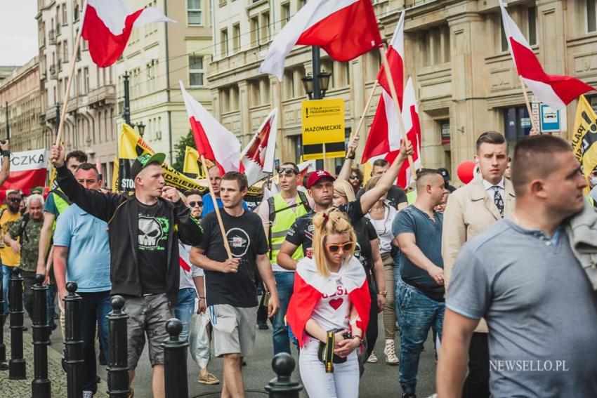 Strajk przedsiębiorców w Warszawie