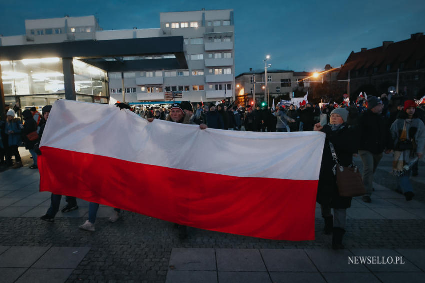 Antyszczepionkowcy - protest we Wrocławiu