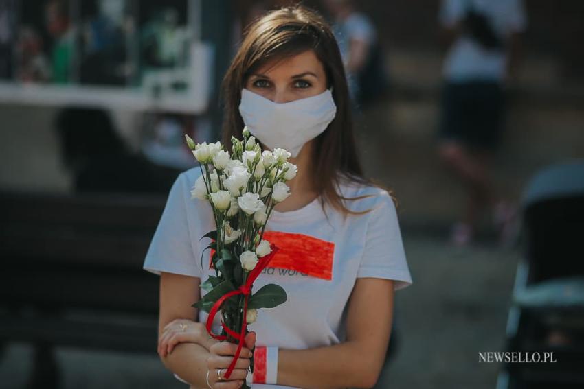 Solidarni z Białorusią - manifestacja we Wrocławiu