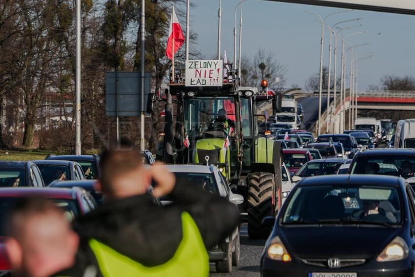 Ogólnopolski protest rolników na Dolnym Śląsku