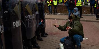 Starcia rolników z policją w Warszawie