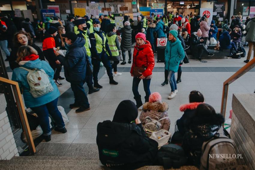 Uchodźcy z Ukrainy, licznie przyjeżdżają do Wrocławia