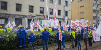 Manifestacja górników we Wrocławiu