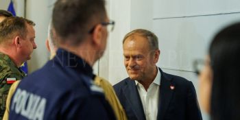 Premier Donald Tusk w sztabie kryzysowym we Wrocławiu