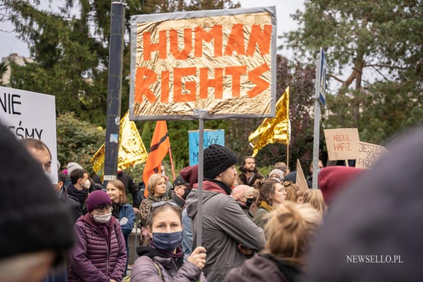 Stop torturom na granicy - manifestacja w Warszawie