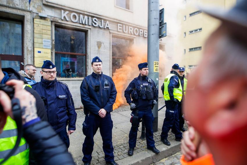 Protest rolników we Wrocławiu