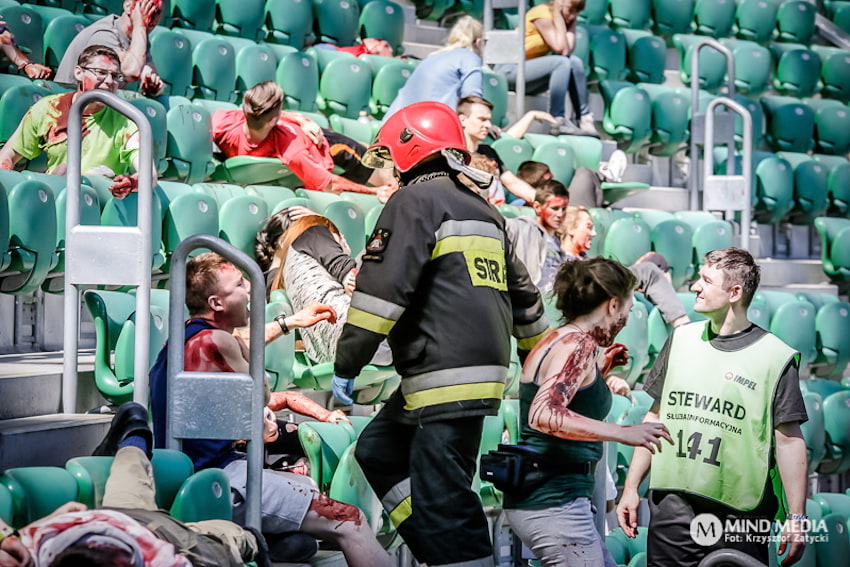 Cwiczenia na stadionie