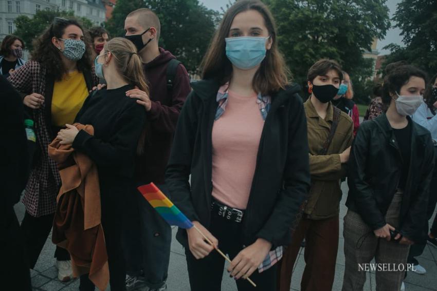 Protest przeciwko "Karcie Nienawiści" we Wrocławiu