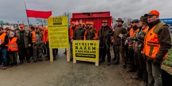 Rolnicy i myśliwi protestują na Dolnym Śląsku