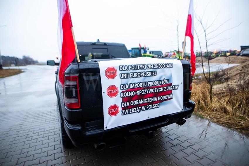 Ogólnopolski protest rolników na Dolnym Śląsku