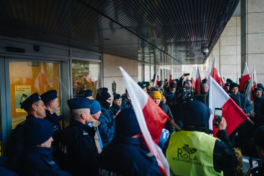 Protest Rolników w Poznaniu