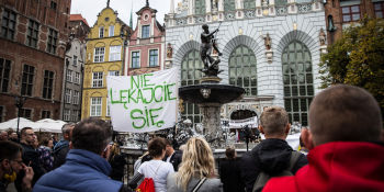 Manifestacja antycovidowców w Gdańsku