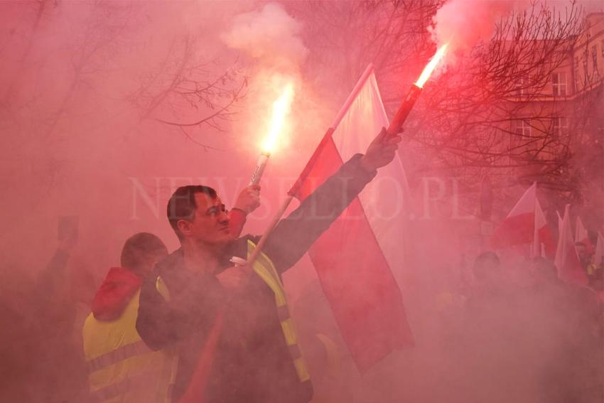 Protest rolników w Warszawie