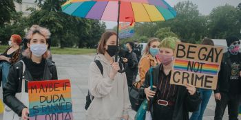 Protest przeciwko "Karcie Nienawiści" we Wrocławiu