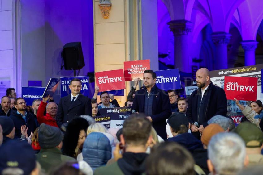 Rafał Trzaskowski poparł Jacka Sutryka we Wrocławiu