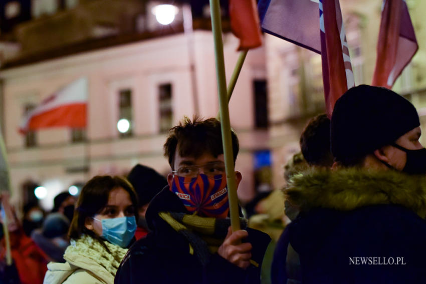 Wolne Media - protest w Lublinie