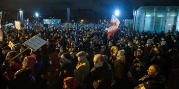 Wolne media - protest we Wrocławiu