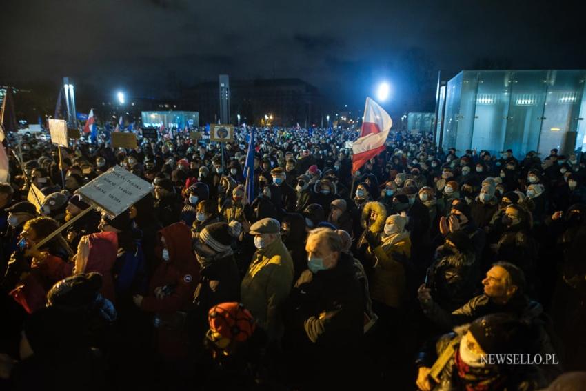 Wolne media - protest we Wrocławiu