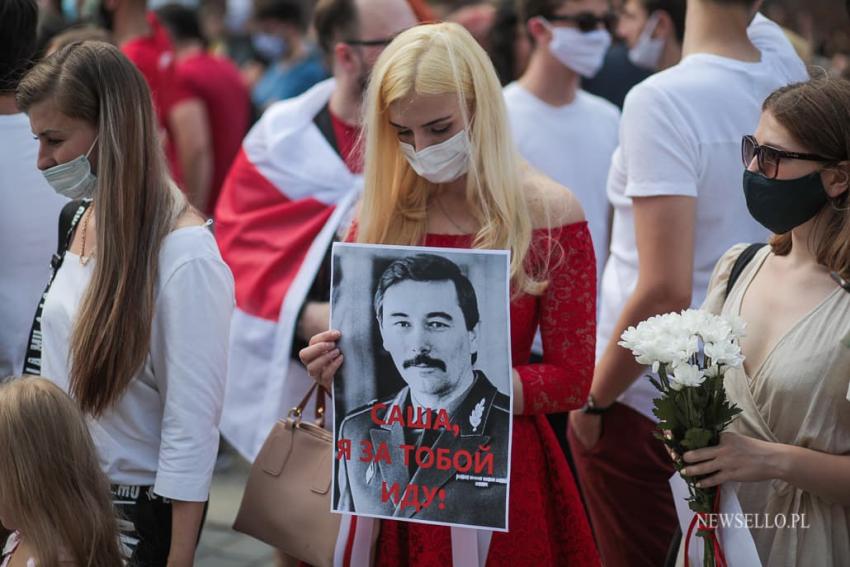 Solidarni z Białorusią - manifestacja we Wrocławiu