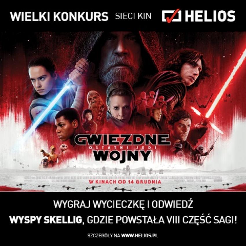 „Gwiezdne wojny: Ostatni Jedi” i filmowy konkurs w kinach Helios!