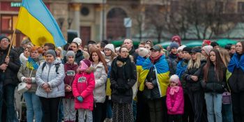 Rocznica inwazji Rosji na Ukrainie - Wrocław upamiętnia