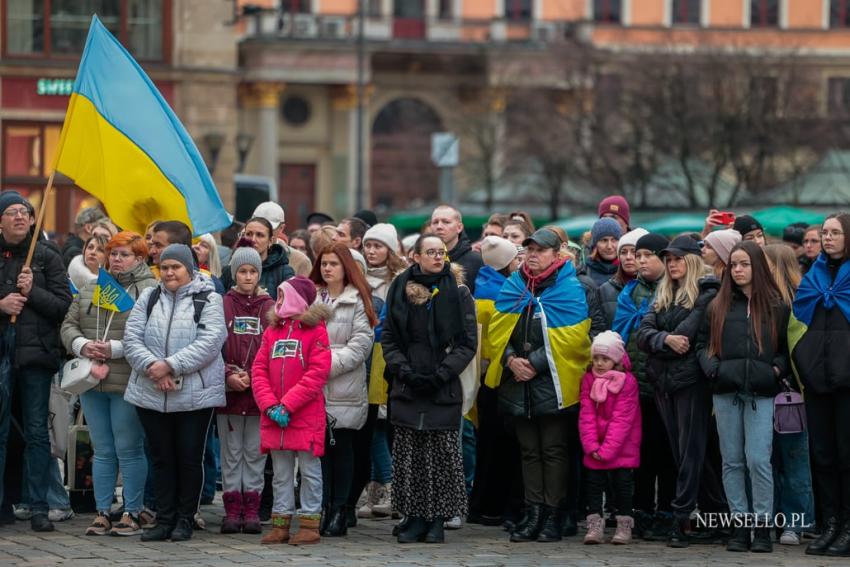 Rocznica inwazji Rosji na Ukrainie - Wrocław upamiętnia