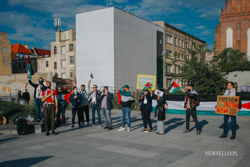 Wolna Palestyna - manifestacja we Wrocławiu