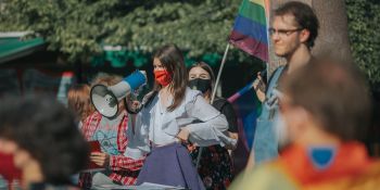 Stop przemocy wobec osób LGBTQIA+ - manifestacja we Wrocławiu