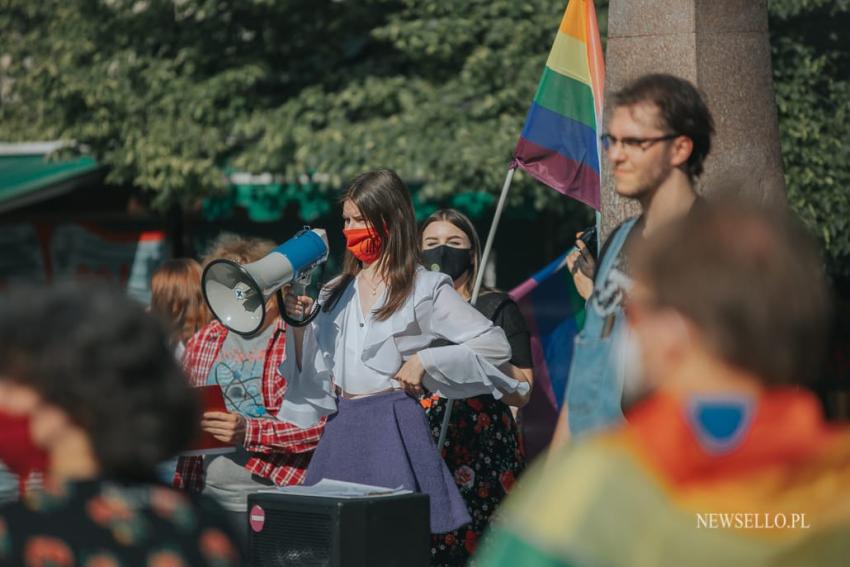 Stop przemocy wobec osób LGBTQIA+ - manifestacja we Wrocławiu