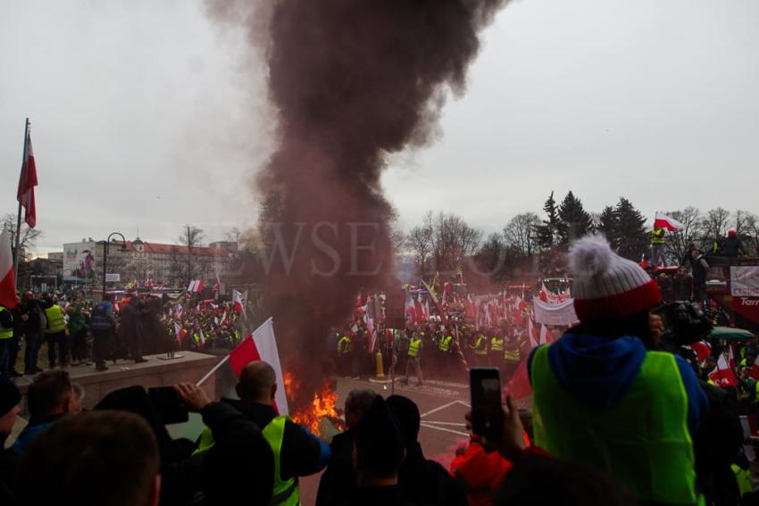 Protest rolników we Wrocławiu