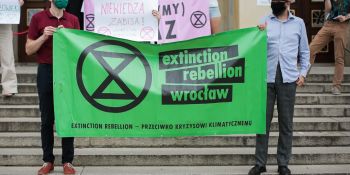 Protest Extinction Rebellion we Wrocławiu