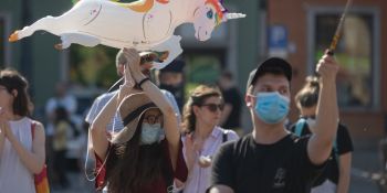 Stop przemocy wobec osób LGBTQIA+ - manifestacja we Wrocławiu