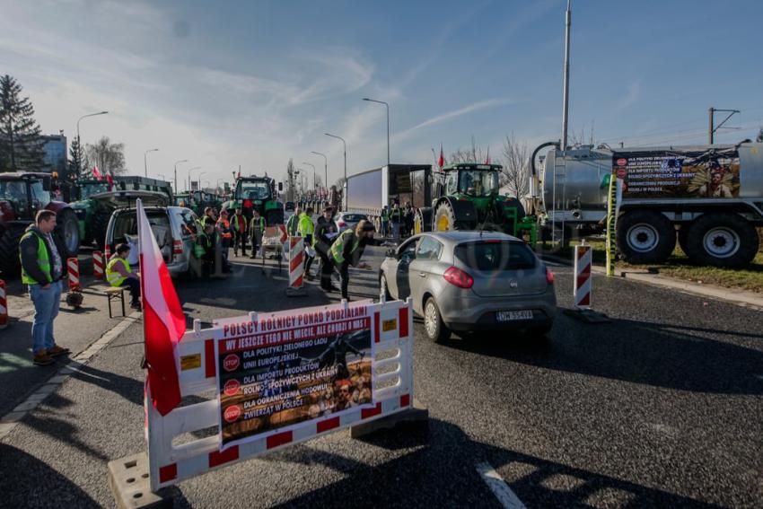 Ogólnopolski protest rolników na Dolnym Śląsku