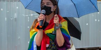 Protest przeciwko "Karcie Nienawiści" w Łodzi