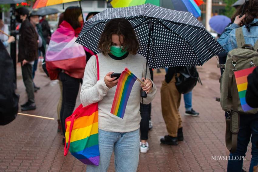 Protest przeciwko "Karcie Nienawiści" w Łodzi